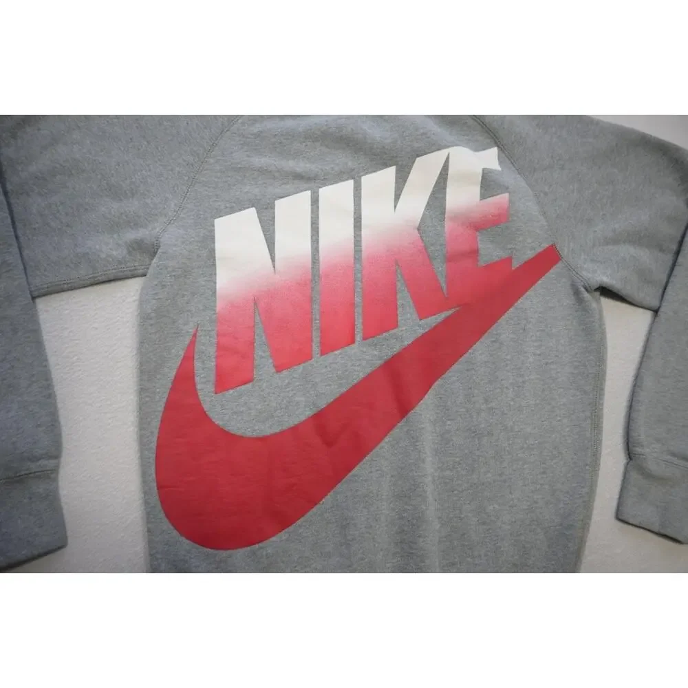 Nike Sweatshirt Sweater Cotton Jogger Gray Athletic‎ Pullover Mens Sz XS XSmall